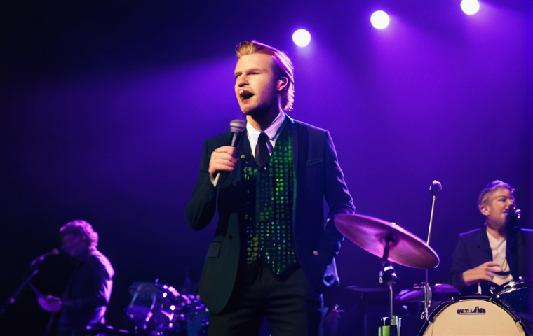 노르웨이 포크 음악의 해외 영향 사례 - **Prompt 1: The Soulful Musician by the Fjord**
    "A female Hardanger fiddle player, in her early ...