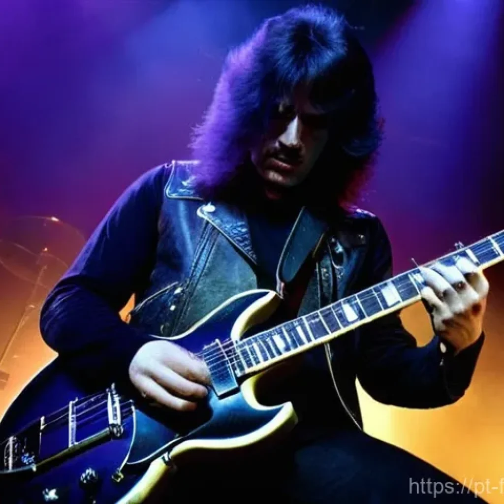 헤비메탈 음악의 대표 밴드와 곡 추천 - **Prompt 1: The Genesis of Heavy Metal**
    A dimly lit, smoky stage in a small, packed club during...