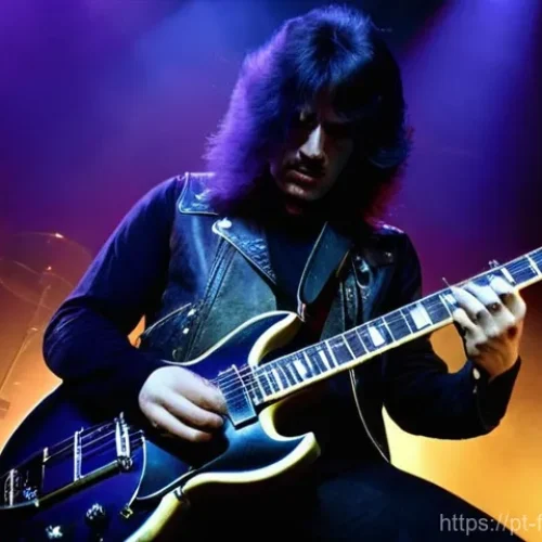 헤비메탈 음악의 대표 밴드와 곡 추천 - **Prompt 1: The Genesis of Heavy Metal**
    A dimly lit, smoky stage in a small, packed club during...